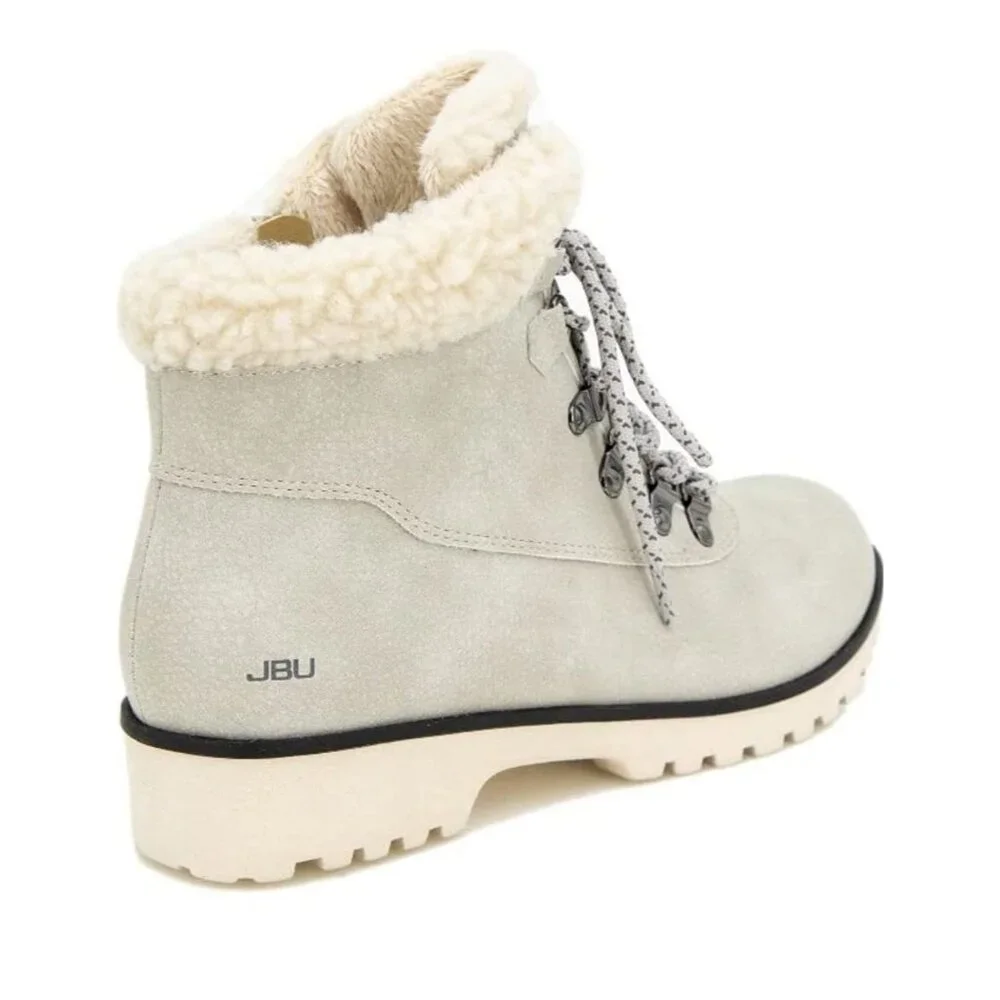 Jsport 6 Boots Faux Fur Shearling Winter Outdoor Weather Lug Chunky Snow Shoes